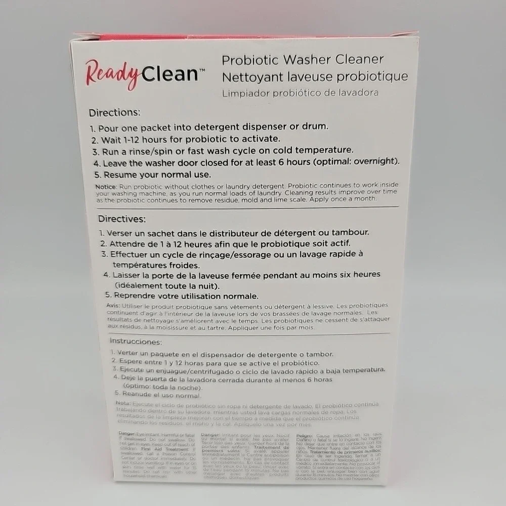 Frididaire Ready‎ Clean 10FFPROL02 Probiotic Washer Cleaner 6 Pack Of Treatments